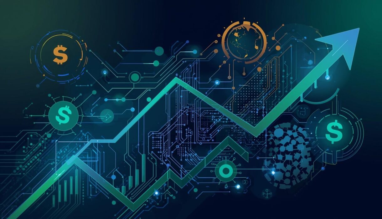 generar una portada de calidad con el tema relacionado a ingresos $ con ia con simbolos o marcaas relacionado al tema